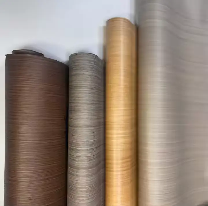 PVC skreytingarfilm Woodgrain Color Pvc filmu fyrir hurð